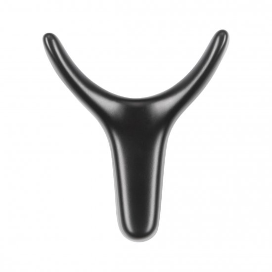 Мебельный крючок N00-N00-MB 10 см ЦАМ черный