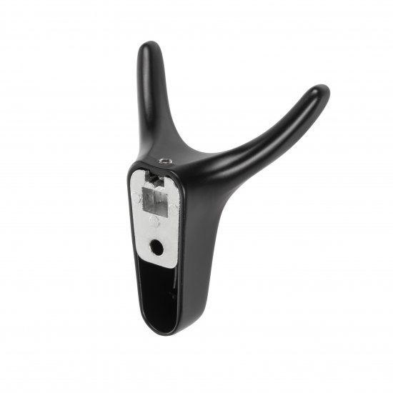 Мебельный крючок N00-N00-MB 10 см ЦАМ черный