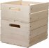 Ящик для хранения 27x13.4x30 см дерево цвет бежевый