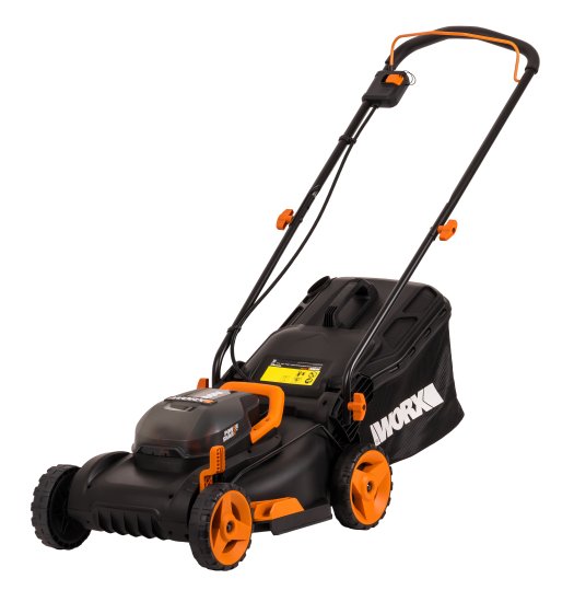 Газонокосилка аккумуляторная Worx WP771E 40 В 40 см 2x4 Ач АКБ и ЗУ входит в комплект