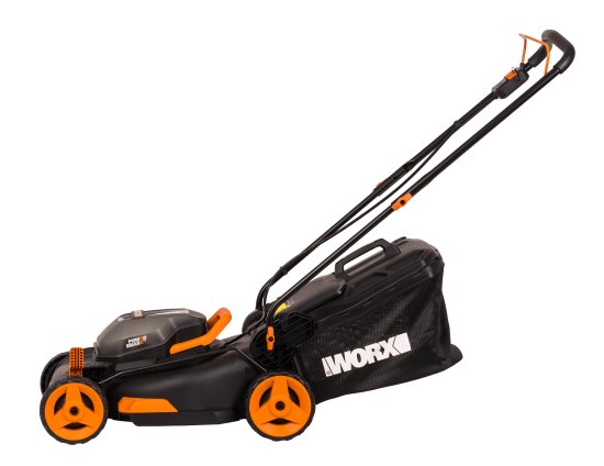 Газонокосилка аккумуляторная Worx WP771E 40 В 40 см 2x4 Ач АКБ и ЗУ входит в комплект