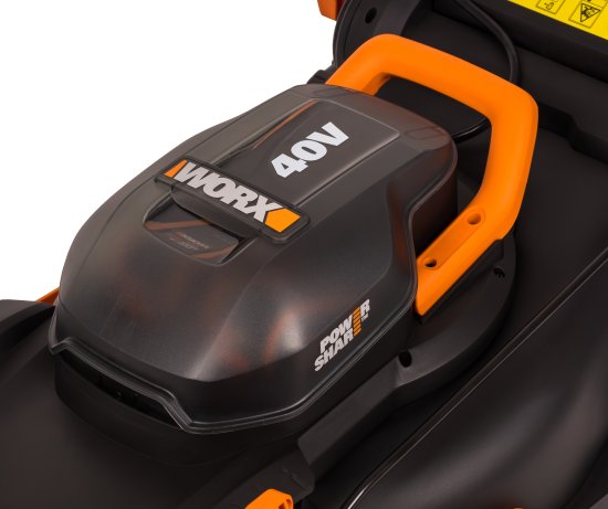 Газонокосилка аккумуляторная Worx WP771E 40 В 40 см 2x4 Ач АКБ и ЗУ входит в комплект