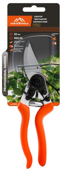 Секатор садовый Vertextools Obstgarten 0040-10 20 мм