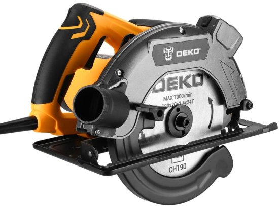 Пила циркулярная сетевая Deko DKCS1900, 1900 Вт, 190 мм