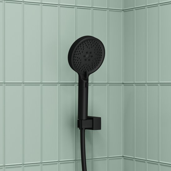 Лейка для душа Iddis Agua 3 режима цвет черный матовый