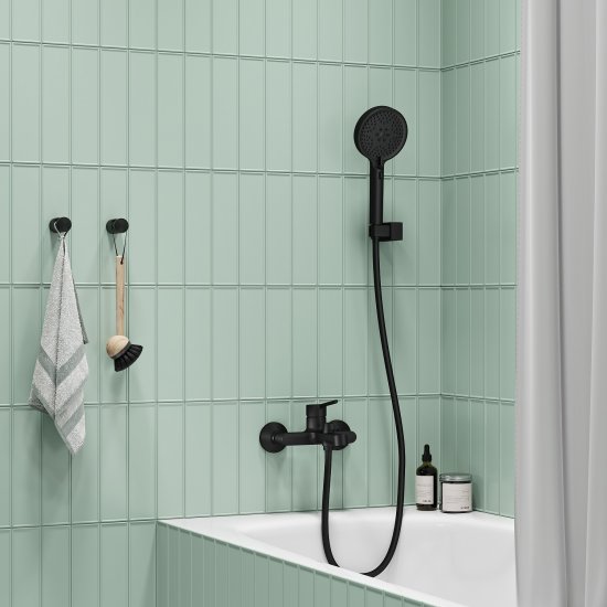 Лейка для душа Iddis Agua 3 режима цвет черный матовый