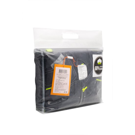 Костюм мужской рабочий Joker Корвет Коттон КБ 1 52-54 рост 170-176 см темно-серый/лимон