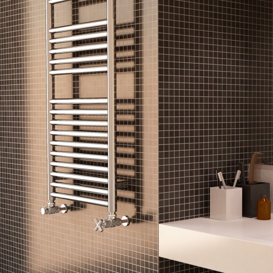 Клапан запорный угловой SR Rubinetterie Prestige Minimal 1/2 НР(ш) х 24/19 для радиатора (0363-1500VCPS)