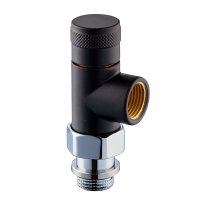 Клапан запорный осевой SR Rubinetterie Tondera 1/2 ВР(г) х 1/2 НР(ш) для радиатора (0671-1500VC0S)