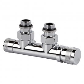 Узел нижнего подключения угловой SR Rubinetterie Tondera 1/2 НР(ш) х 3/4 НР(ш) ЕК для радиатора (0681-1500C0E0)