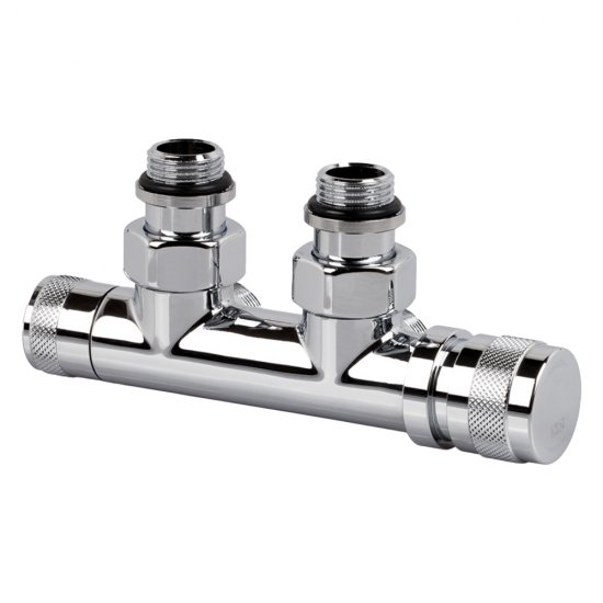 Узел нижнего подключения угловой SR Rubinetterie Tondera 1/2 НР(ш) х 3/4 НР(ш) ЕК для радиатора (0681-1500C0E0)