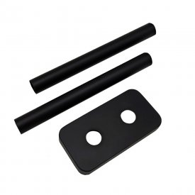 Трубки SR Rubinetterie декоративные 18-20 мм для радиатора с отражателем черные матовые (0493-1500V16S)