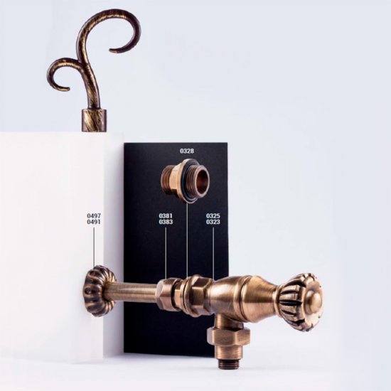 Трубки SR Rubinetterie декоративные 18-20 мм для радиатора белые (0491-1500V16A)