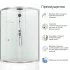 Душевая кабина Domani-Spa Simple высокий поддон 90x90 см цвет хром