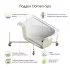 Душевая кабина Domani-Spa Simple высокий поддон 90x90 см цвет хром