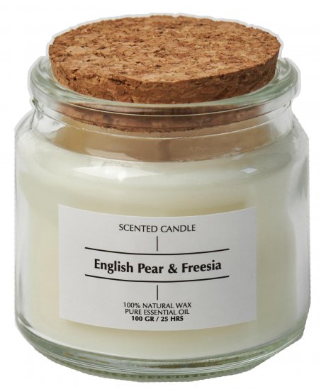 Свеча ароматизированная English Pear&Freesia прозрачный 6 см