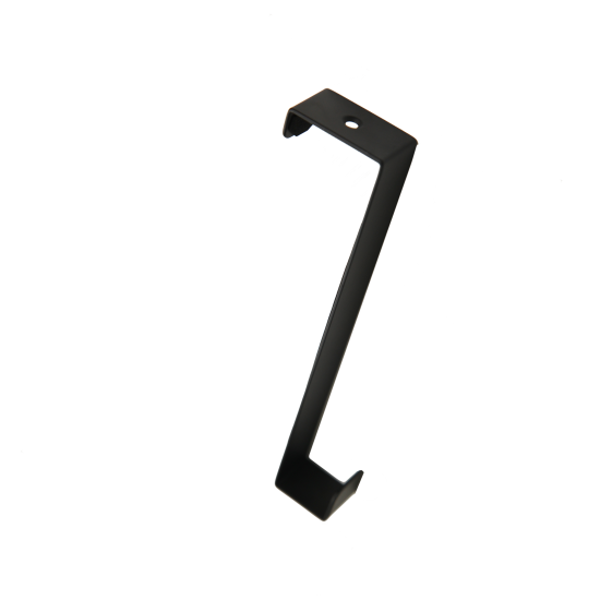 Крючок на дверь Basic 2.5x18x7.2 см сталь цвет черный нагрузка до 15 кг