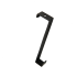 Крючок на дверь Basic 2.5x18x7.2 см сталь цвет черный нагрузка до 15 кг