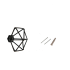 Крючок Spider 8.5x7.2x6.1 см цвет черный
