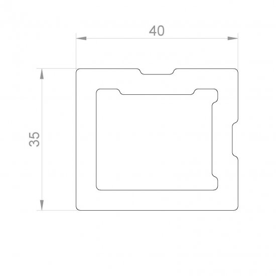 Лага ДПК Holzhof 35x40x3000 мм графит
