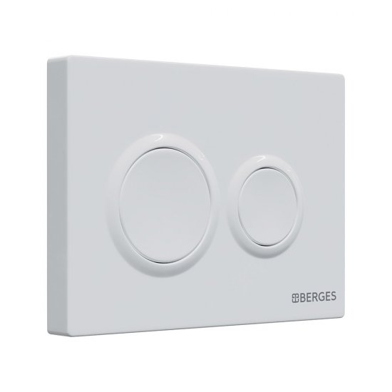 Клавиша смыва для инсталляций Berges Balance BO белая (041461)