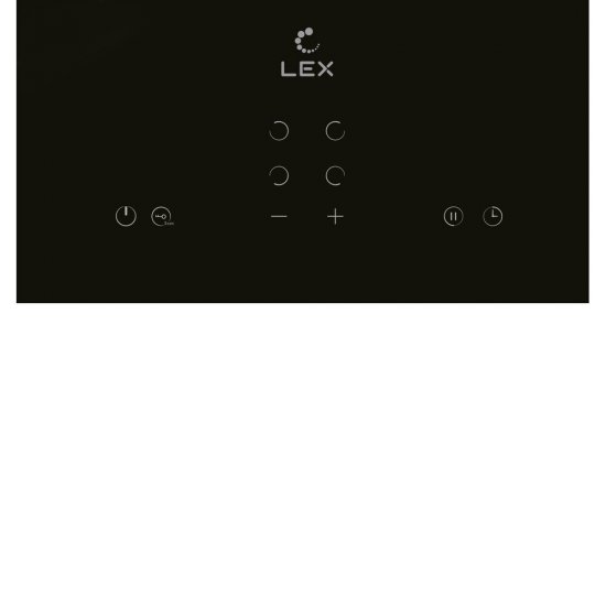 Варочная панель электрическая Lex EVH 640B 4 конфорки черная