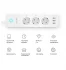 Сетевой фильтр Gosund Smart Plug P1 3 розетки с заземлением 65x40 мм 1 м 3680 Вт цвет белый