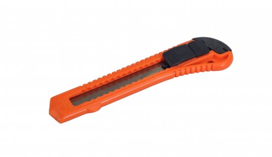 Нож строительный 3933 пластиковый корпус сегментное лезвие 18 мм