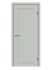 Дверь межкомнатная глухая Лион 80x200 см Hardflex цвет серый жемчуг с замком и петлями