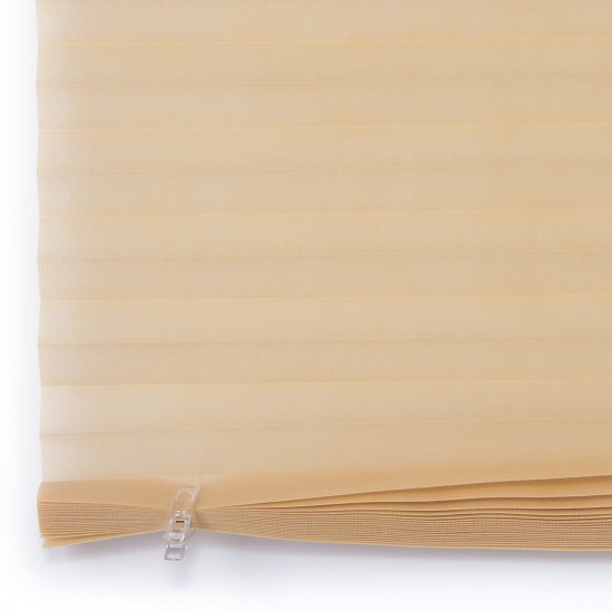Штора плиссе LY-PB04 90x190 см текстиль бежевые