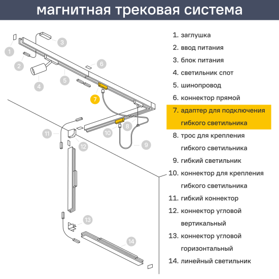 Коннектор Arte Lamp «Optima» для подключения гибкого светильника