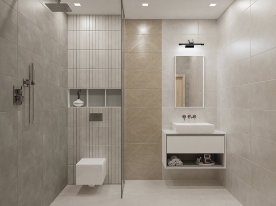 Декор настенный Azori Cemento 31.5x63 см матовый цвет серый