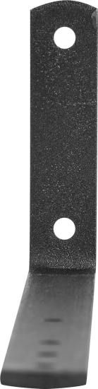 Кронштейн мебельный 4x20x80x240 мм цвет черный