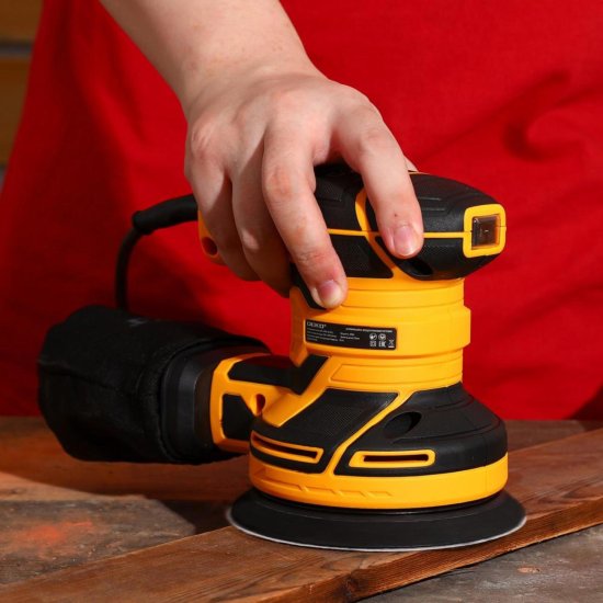 Эксцентриковая шлифмашина сетевая Deko DKG-125, 400 Вт, 125 мм