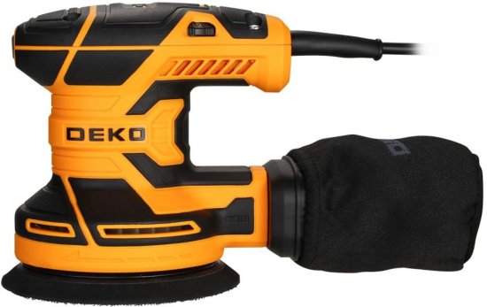 Эксцентриковая шлифмашина сетевая Deko DKG-125, 400 Вт, 125 мм