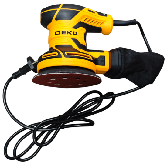 Эксцентриковая шлифмашина сетевая Deko DKG-125, 400 Вт, 125 мм