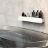 Полка для ванной Flow Round 700х92х90 мм металл белая (Fl-ro-m70-б)