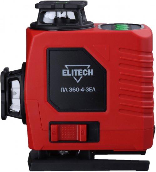 Нивелир лазерный Elitech 360-4-ЗЕЛ зеленый луч, 25 м