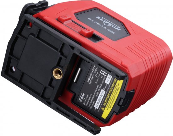 Нивелир лазерный Elitech 360-4-ЗЕЛ зеленый луч, 25 м