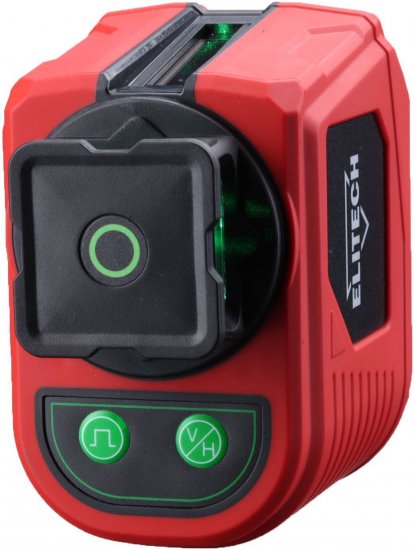 Нивелир лазерный Elitech 360-1-ЗЕЛ зеленый луч, 25 м