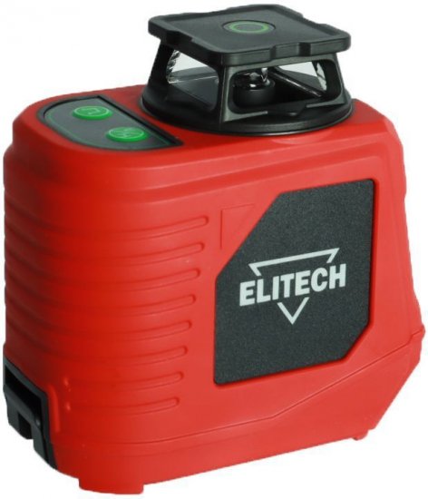 Нивелир лазерный Elitech 360-1-ЗЕЛ зеленый луч, 25 м