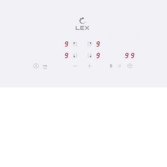 Варочная панель индукционная Lex EVI 640A WH 4 конфорки белая