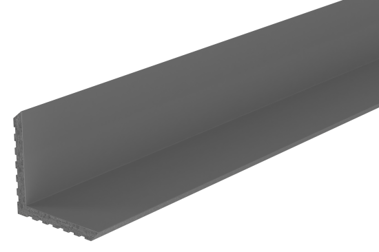 Уголок ДПК наружный 57x57x3000 мм серый