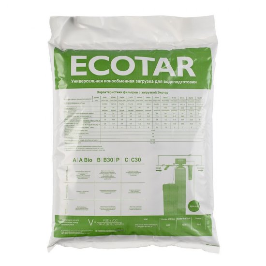 Засыпка фильтра Гейзер Экотар С30 для холодной воды 12 л