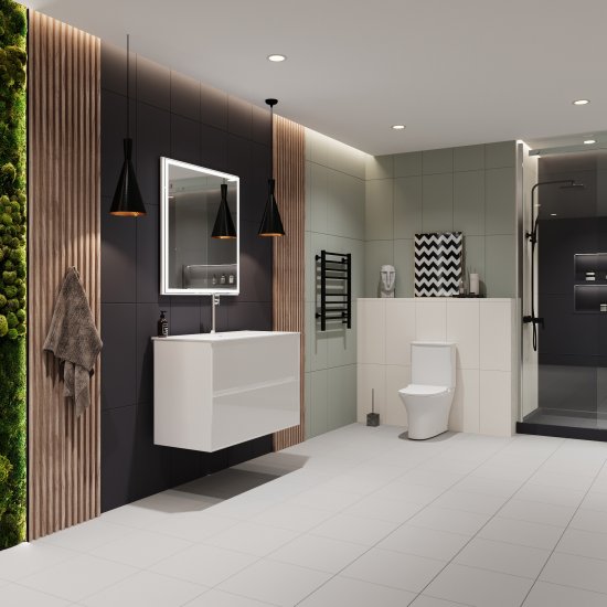 Плитка облицовочная Lavelly Monocromo black 600x300x9 мм (10 шт.=1,8 кв.м)