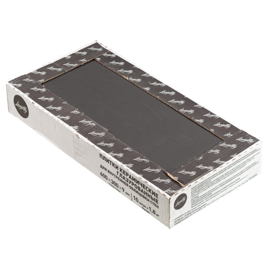 Плитка облицовочная Lavelly Monocromo black 600x300x9 мм (10 шт.=1,8 кв.м)