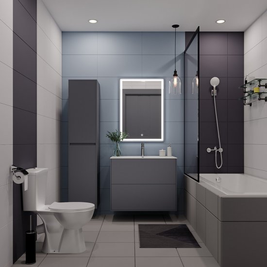 Плитка облицовочная Lavelly Monocromo Blue 600x300x9 мм (10 шт.=1,8 кв.м)