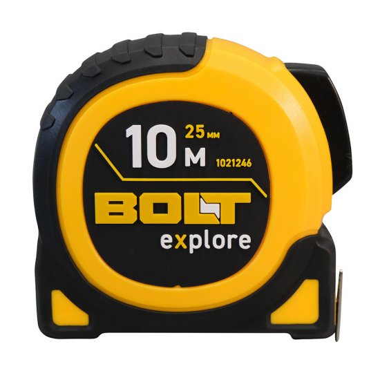 Рулетка Bolt eXplore с автостопом магнитная 10 м x 25 мм