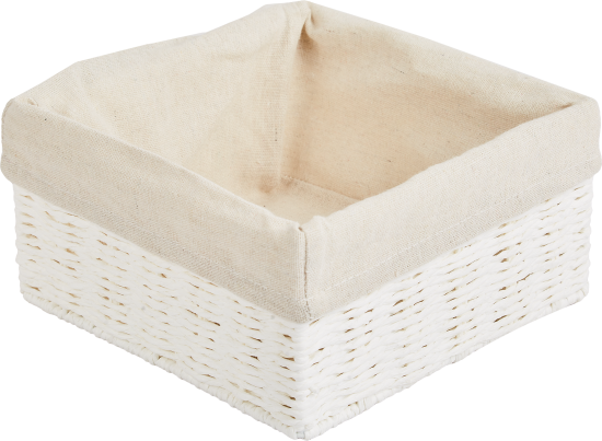 Корзина для хранения 20x10x20 см бумага цвет белый