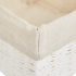 Корзина для хранения 20x10x20 см бумага цвет белый